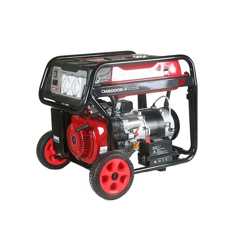 Air Cooled 4 Stroke Small Electric Start Generator For Home Use 5000 Watt