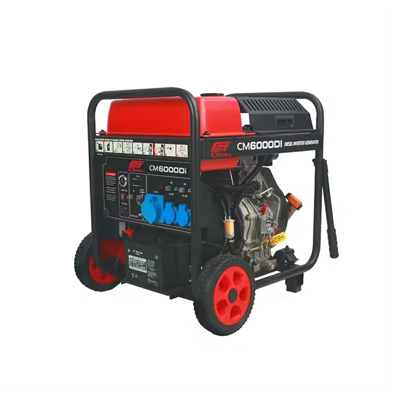 Högeffektiv industriell dieselgenerator med hjul